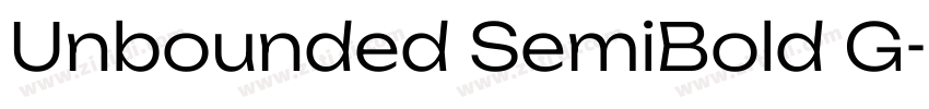 Unbounded SemiBold G字体转换